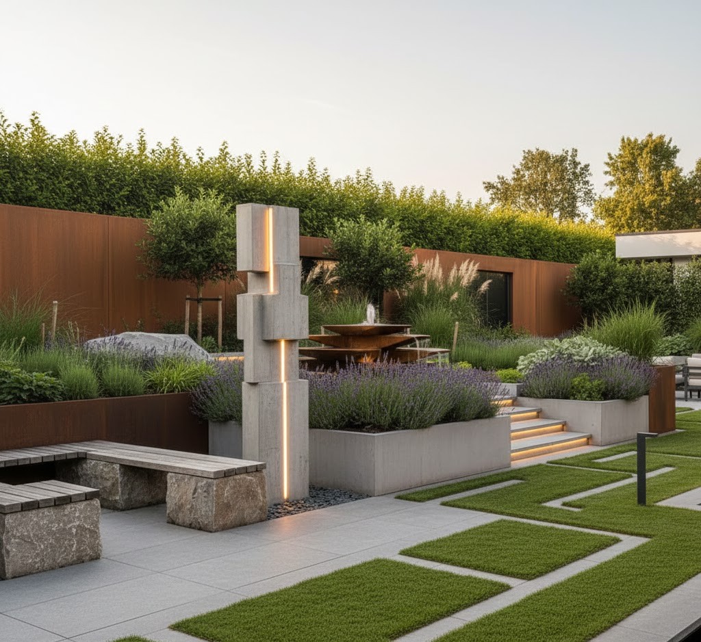 Garden sculptures and art